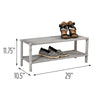2-Tier 8 Pair Shoe Rack SHB447