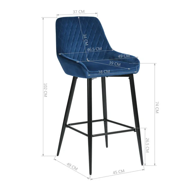 2-piece Alpharetta 29.1" Bar Stool (Set of 2)