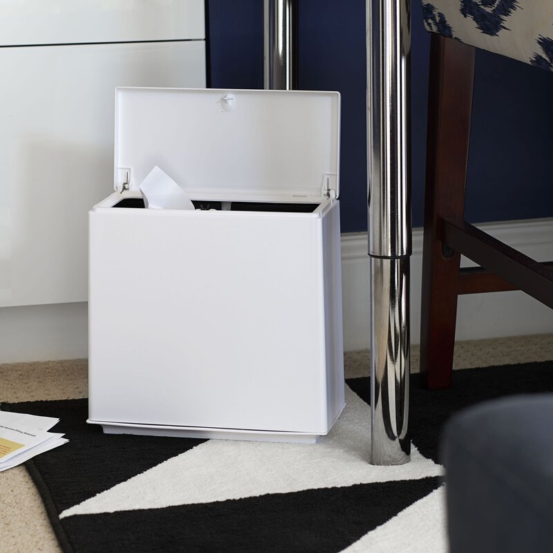 2.37 Gallon Touch Top Countertop Waste Baskets CL921