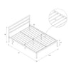 Premium Modern Platform Bed with Headboard Full