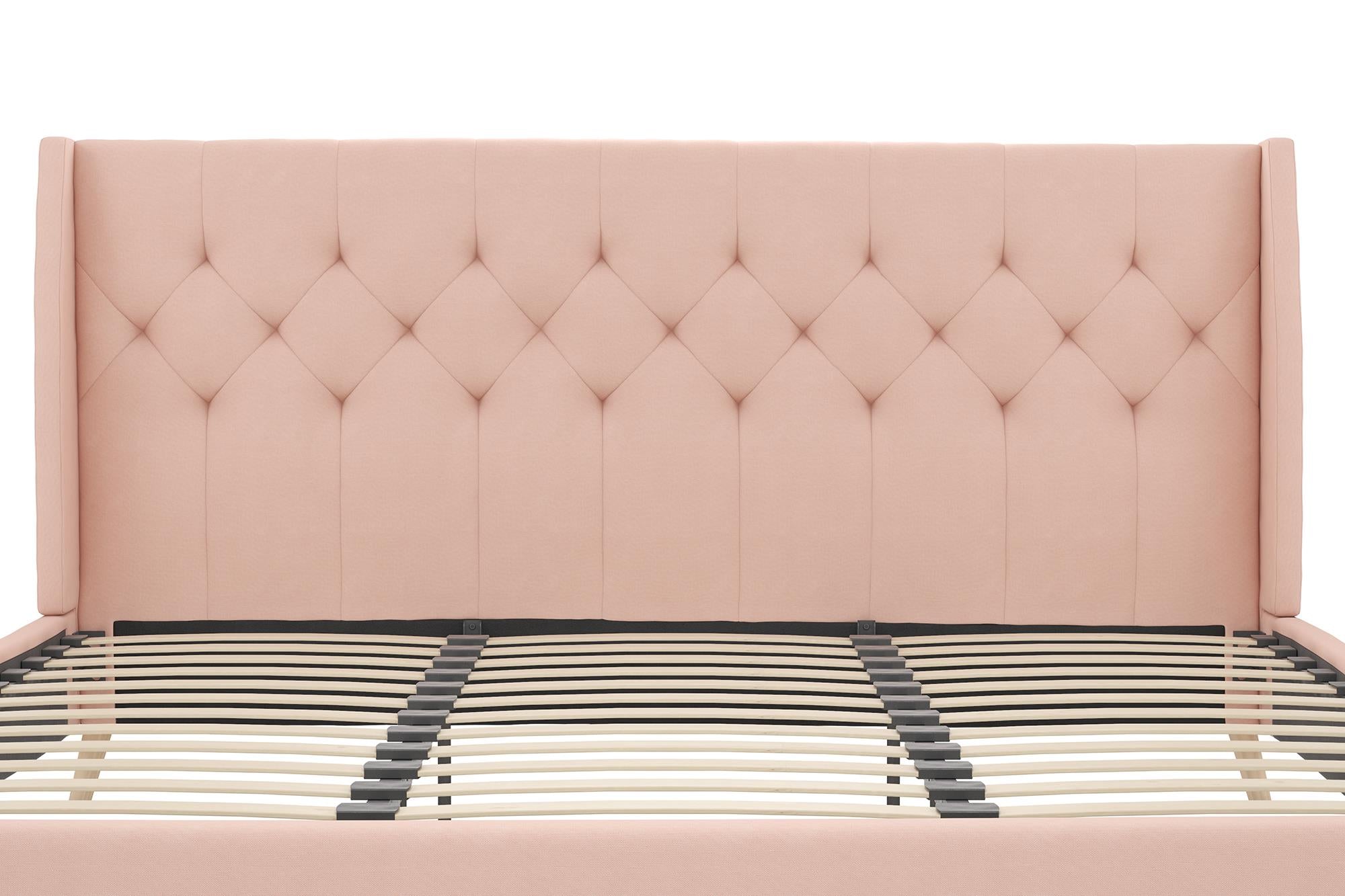 Carrington Upholstered Headboard, Pink - King (#K1209)