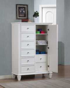 Sandy Beach White Door Chest