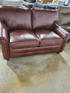 Lambdin Leather Loveseat