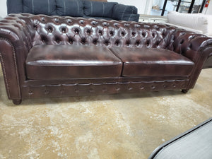 Caine Chesterfield 91" Rolled Arm Sofa