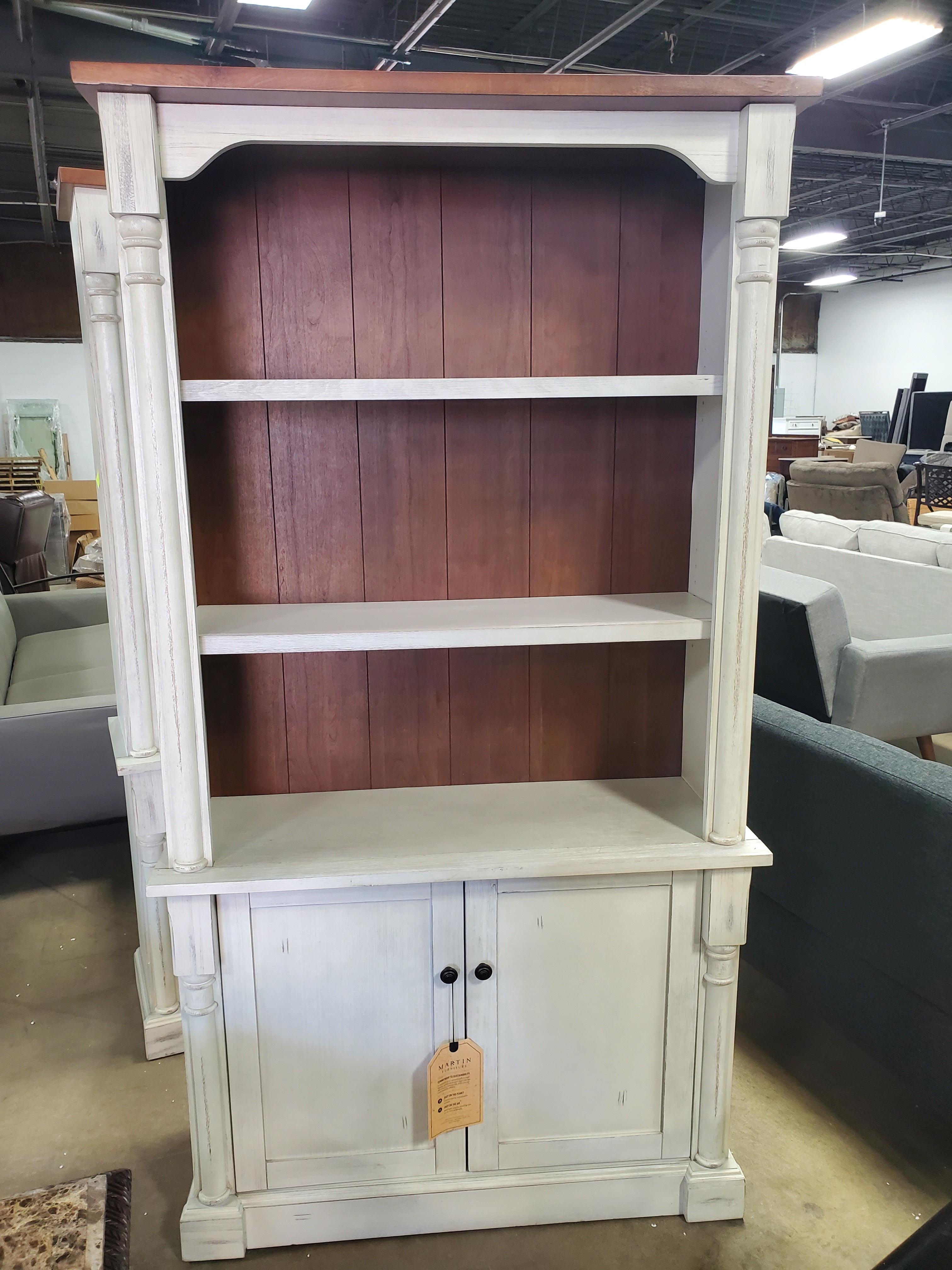 White/Cherry Chmura Standard Bookcase