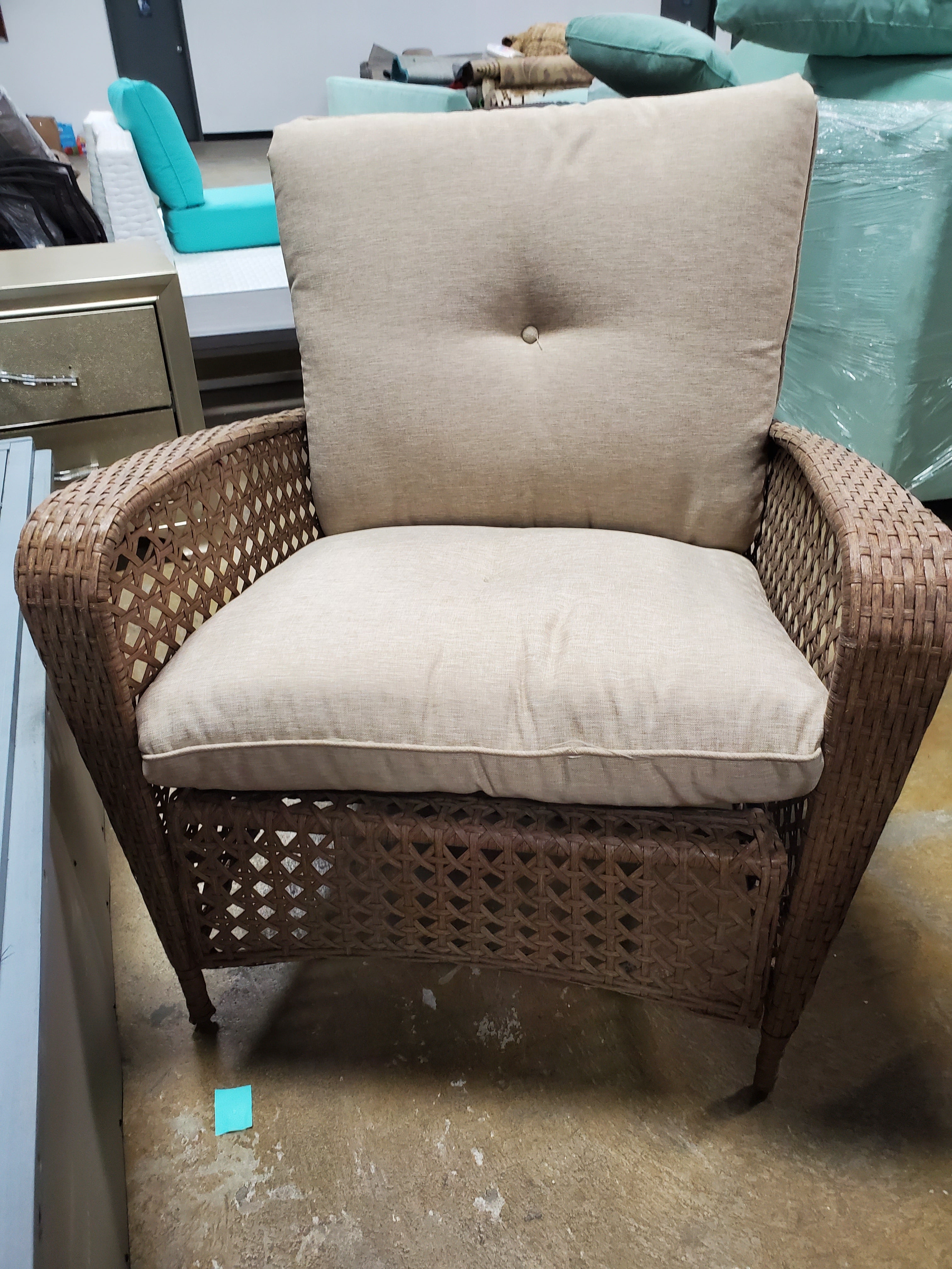 Highland Dunes Edwards Patio Chair with Cushion (Set of 2)