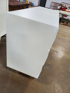 Bea Six Drawer Geo Texture Dresser White