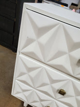 Load image into Gallery viewer, Bea Six Drawer Geo Texture Dresser White
