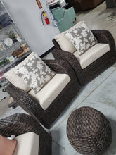 Load image into Gallery viewer, Cottleville 6 Piece Rattan Sofa Seating Group with Cushions
