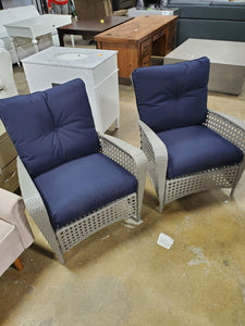 Edwards Patio Chair with Cushion (Set of 2)