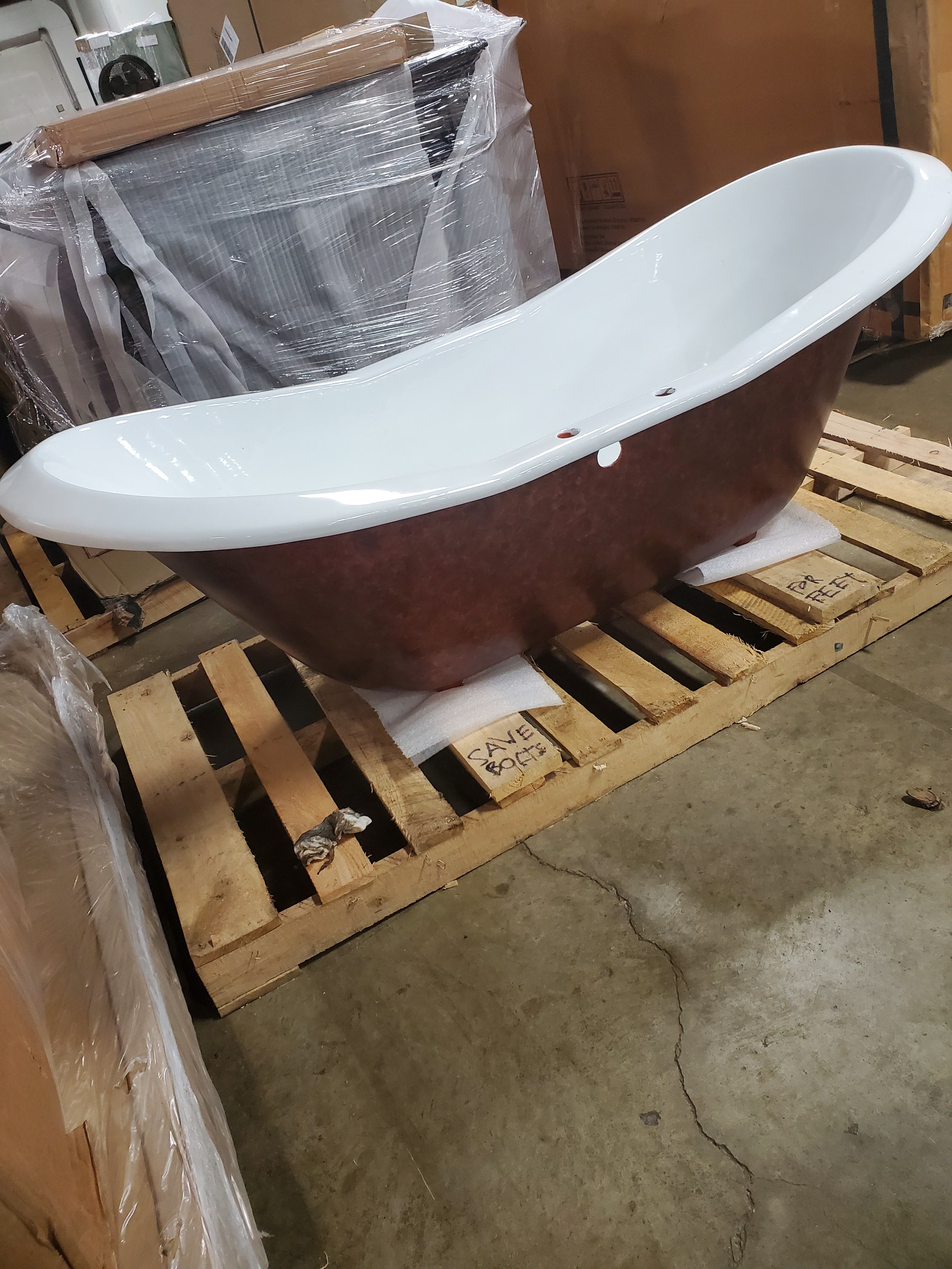 Clawfoot Soaking Bathtub "AS IS"