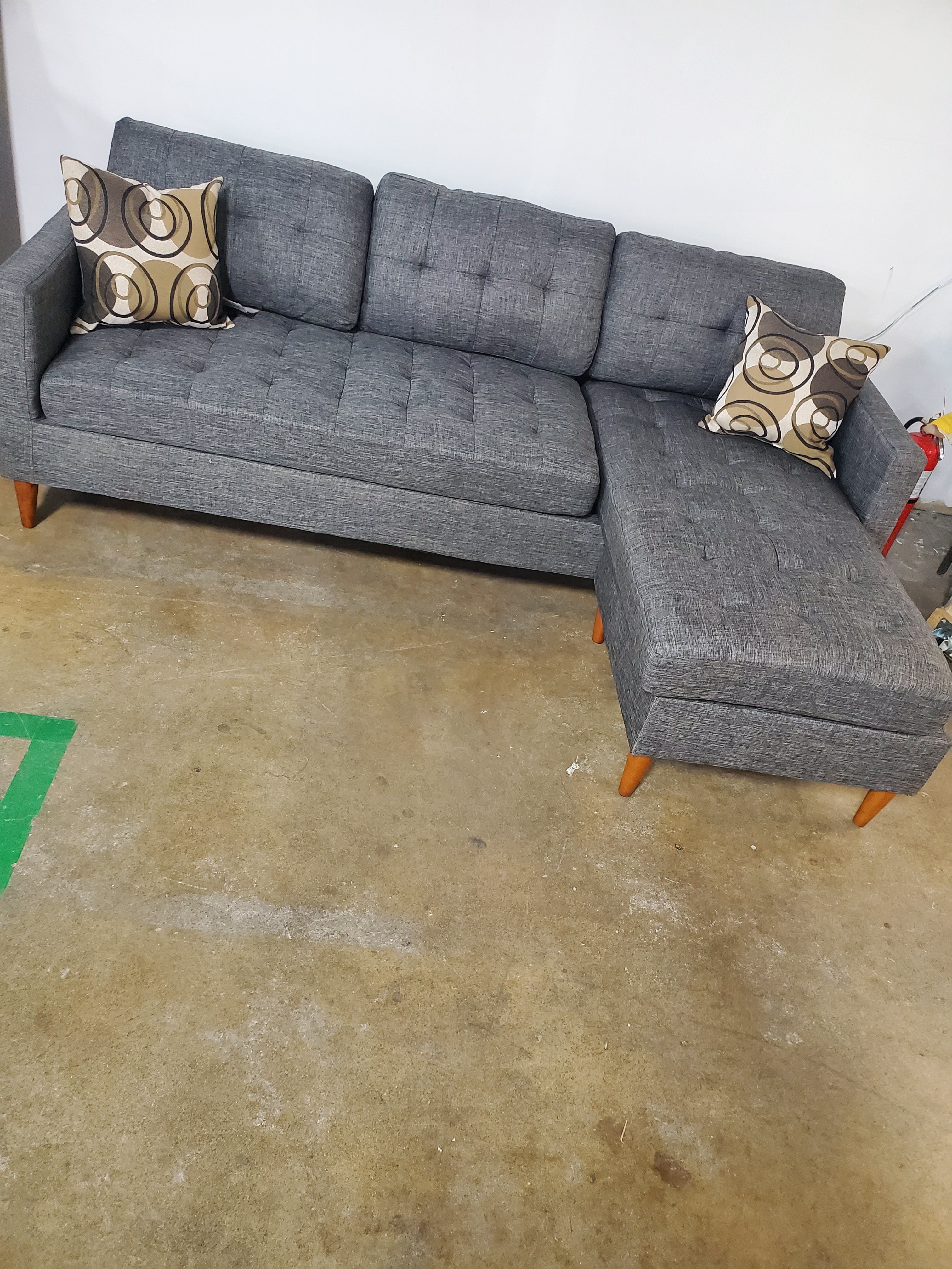 Haskell 86" Reversible Sectional