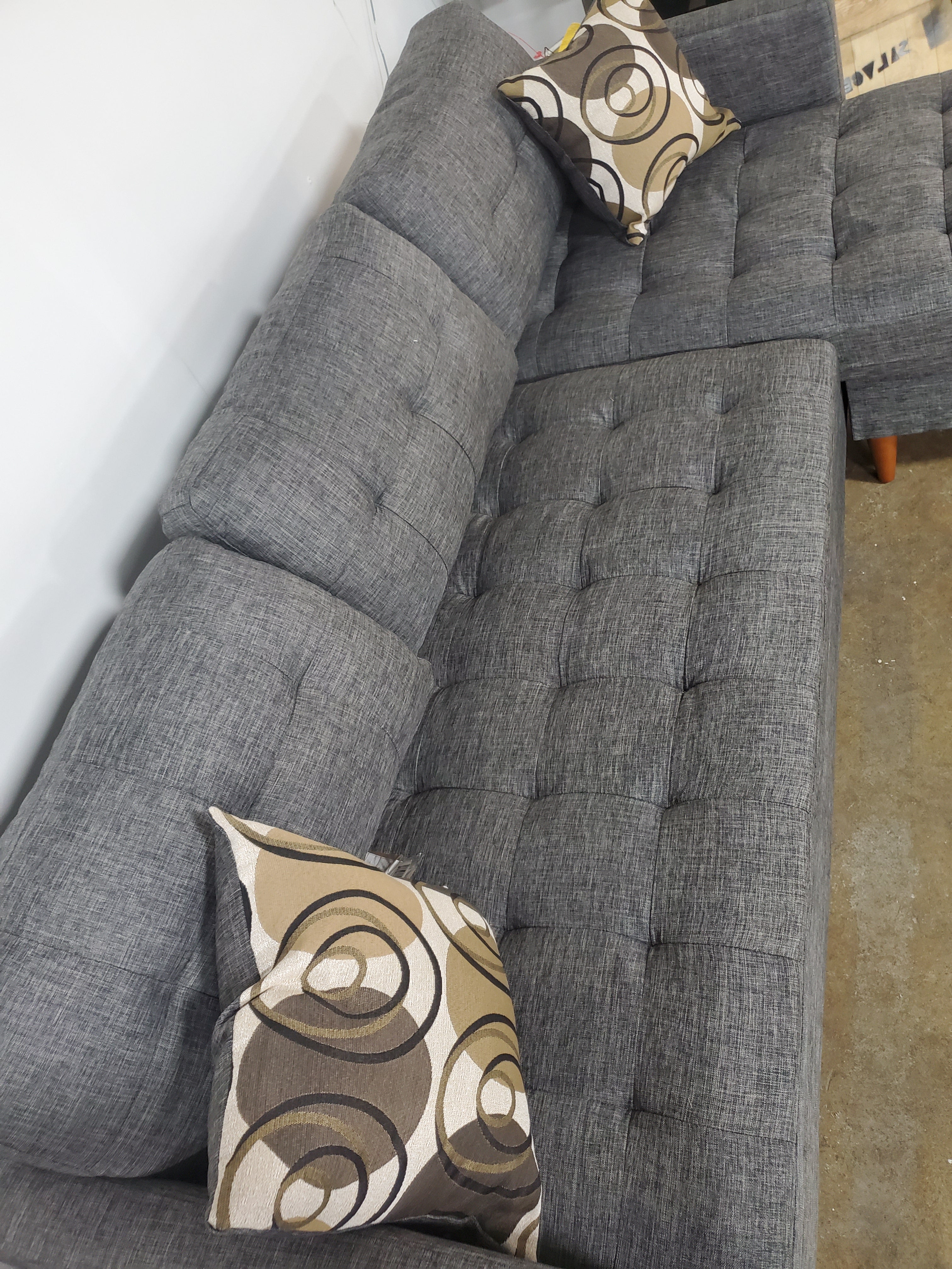 Haskell 86" Reversible Sectional