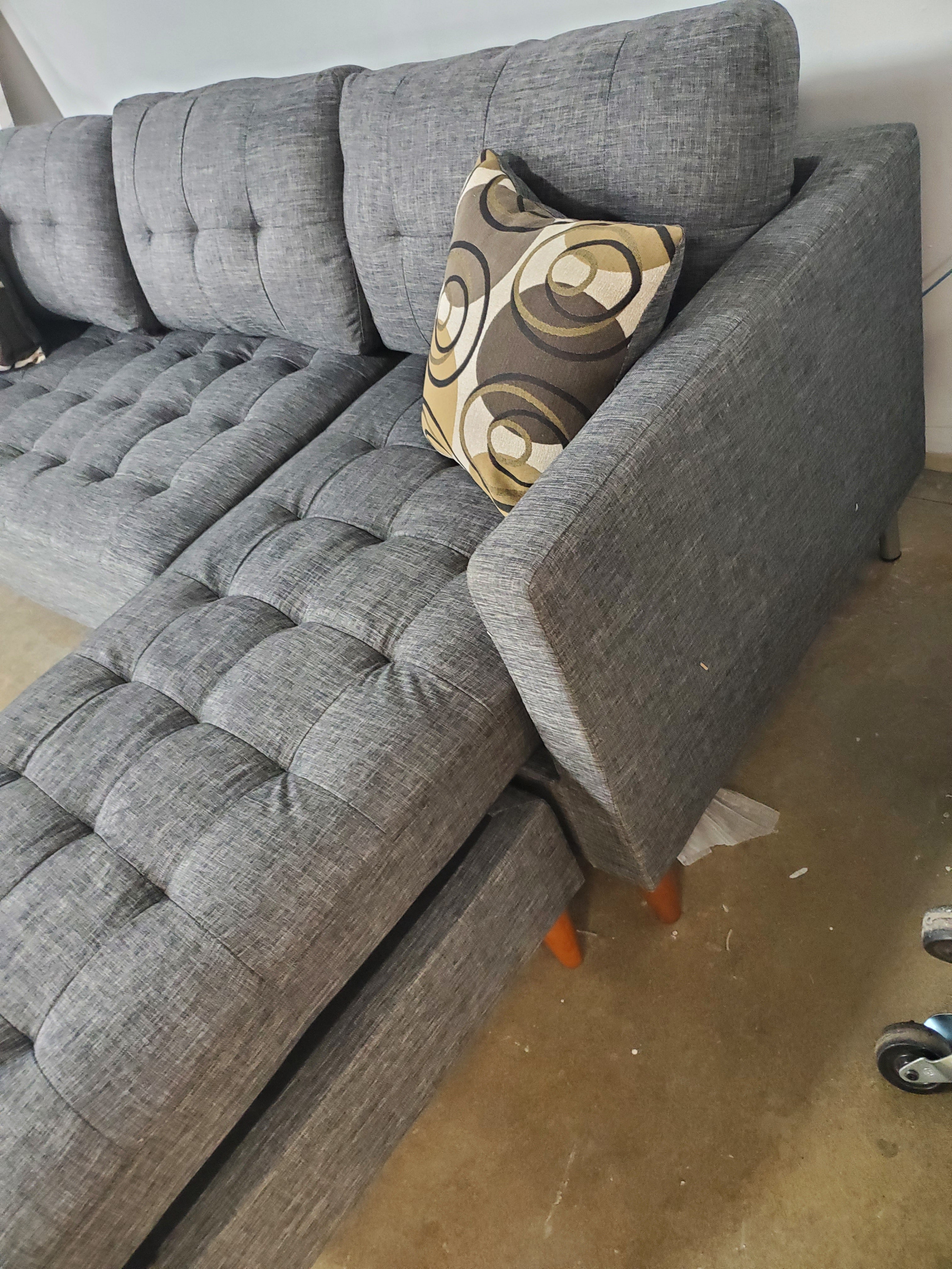Haskell 86" Reversible Sectional