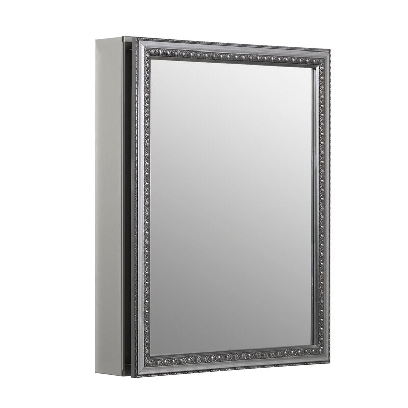 20" x 26" Recessed or Surface Mount Framed Medicine Cabinet with 2 Adjustable Shelves 7290