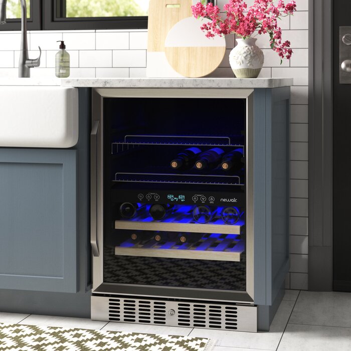 20 Bottle Dual Zone Freestanding Wine and Beverage Refrigerator #LX4330