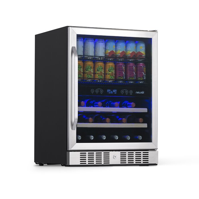 20 Bottle Dual Zone Freestanding Wine and Beverage Refrigerator #LX4330