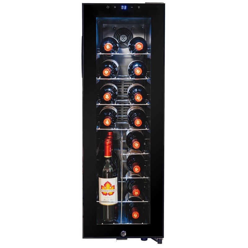 20 bottle Single Zone freestanding wine refrigerator Dr354