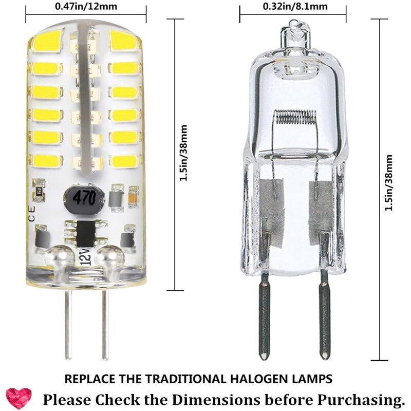 20 Watt, LED, Non-Dimmable Light Bulb, Warm White (3000K) G4/Bi-pin Base (Set of 10)