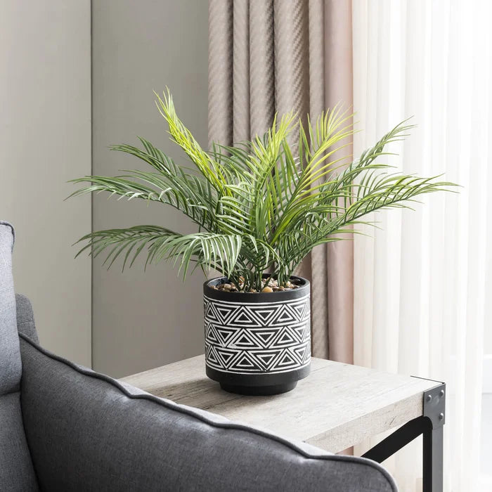 20" Artificial Palm Plant in Pot