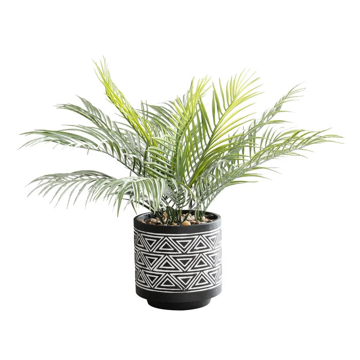 20" Artificial Palm Plant in Pot