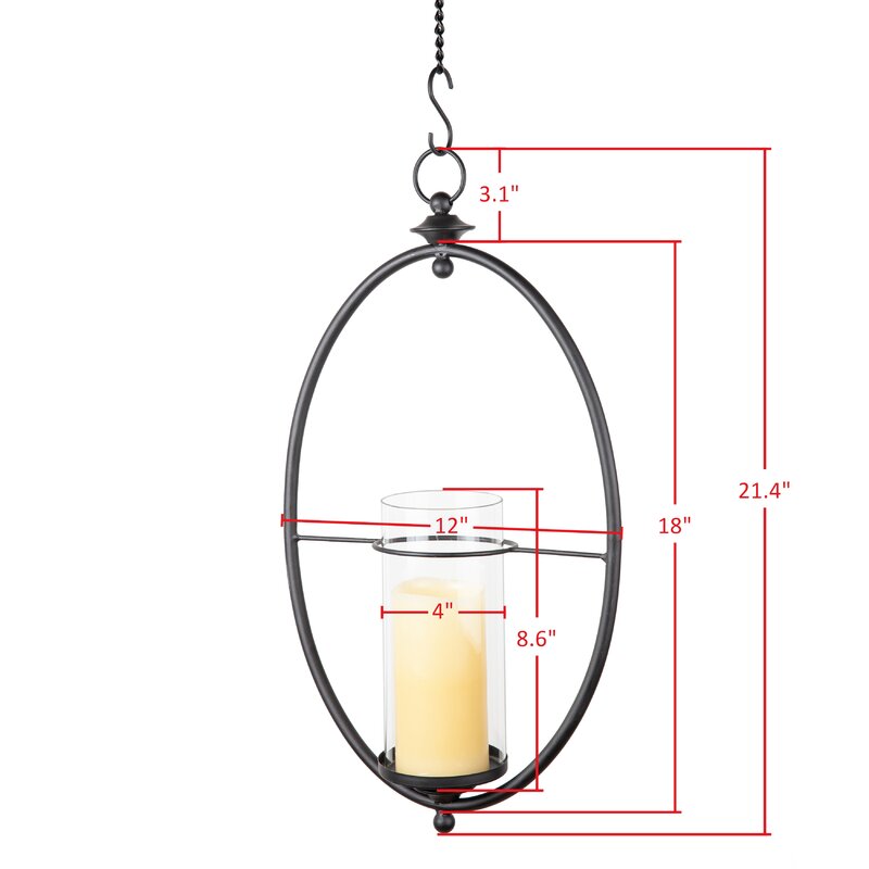 Black 21.4" Iron Wall Sconce K8804