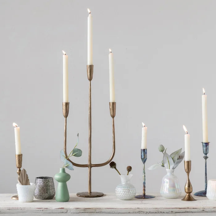 21.5" Stainless Steel Tabletop Candelabra