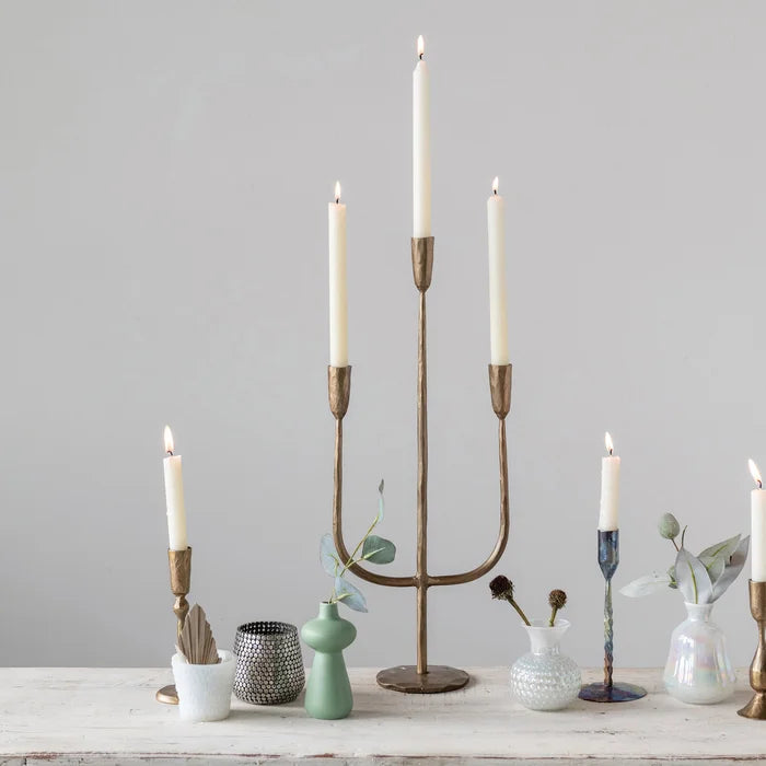 21.5" Stainless Steel Tabletop Candelabra