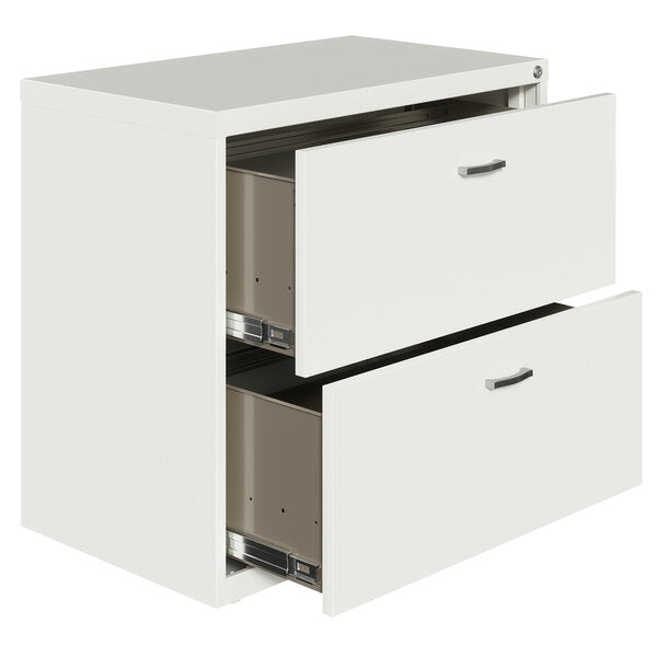 Hirsh Industries Space Solutions SOHO White Two-Drawer Lateral File Cabinet