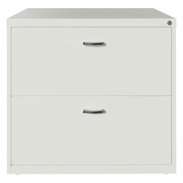 Hirsh Industries Space Solutions SOHO White Two-Drawer Lateral File Cabinet