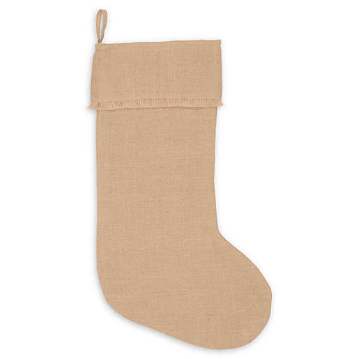 20-Inch Jute Burlap Christmas Stocking, B36-DS125