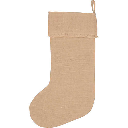 20-Inch Jute Burlap Christmas Stocking, B36-DS125