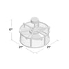 21'' Ender 3 - Blade Caged Ceiling Fan with Remote Control and Light Kit Included