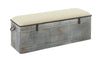 Metal Fabric Storage Bench, 50