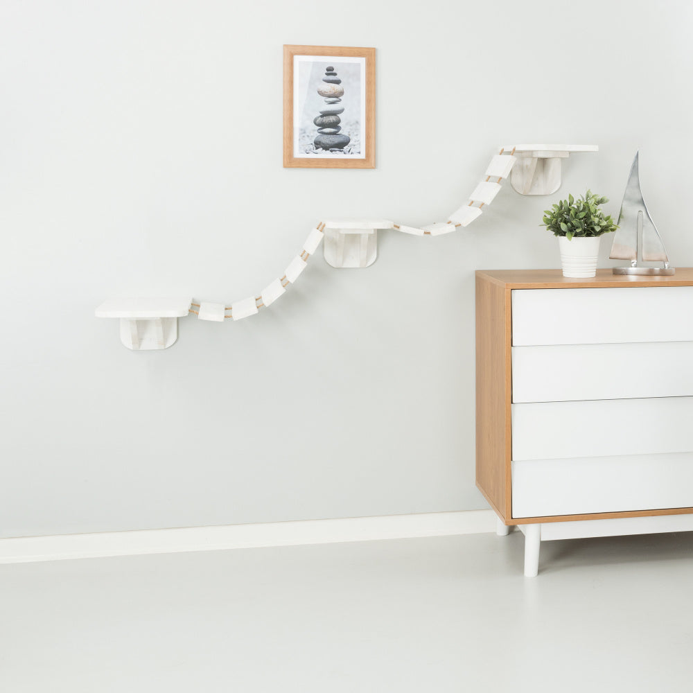 White Wall Mounted Cat Bridge K7081