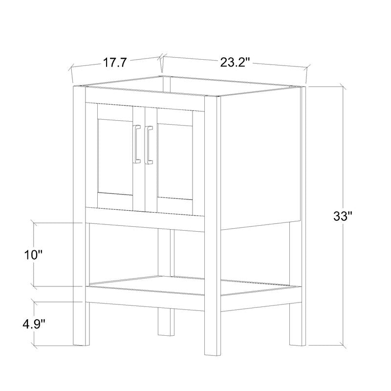 23.2'' Single Bathroom Vanity Base Only CA526