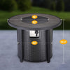 24.4'' H x 32'' W Stainless Steel Propane Outdoor Fire Pit Table