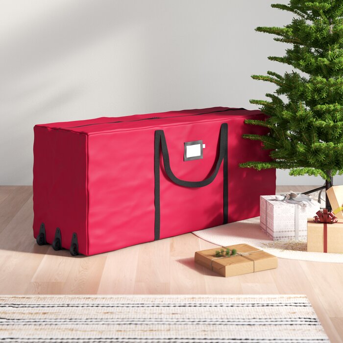 24.5 H x 59 W x 21.75 D Tree Storage Bag, Red (#K5768)