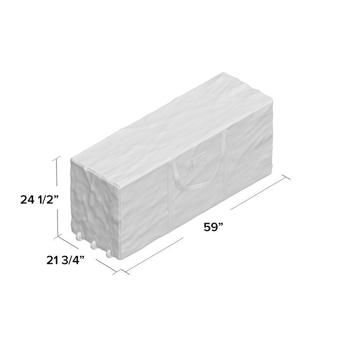 24.5 H x 59 W x 21.75 D Tree Storage Bag, Red (#K5768)