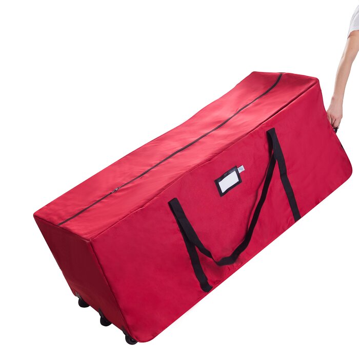 24.5 H x 59 W x 21.75 D Tree Storage Bag, Red (#K5768)