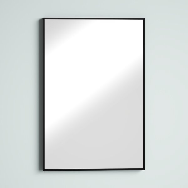 Black 24"x 36" Modern Wall-Mounted Bathroom/Vanity Mirror