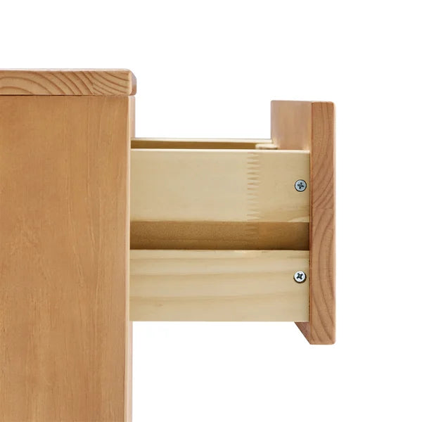 24'' Tall 1 - Drawer Solid Wood Nightstand in Walnut