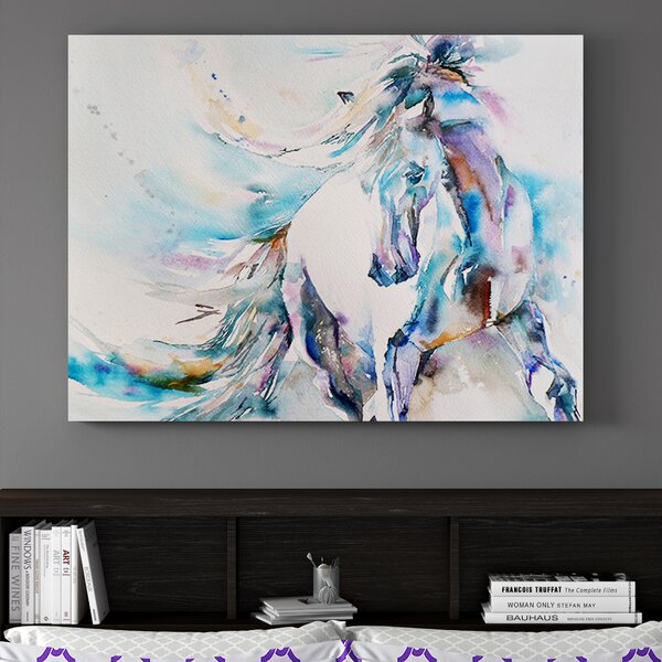 'Horse 9' Liz Chaderton Wrapped Canvas - #8667T