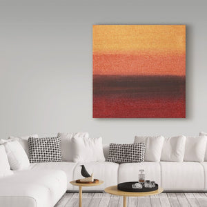 'Sunsets Orange Red' Acrylic Painting Print  #8033