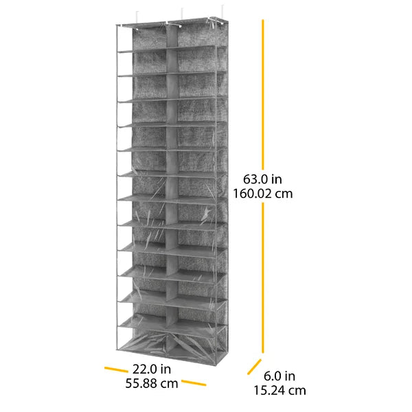 26 Pair Overdoor Shoe Organizer