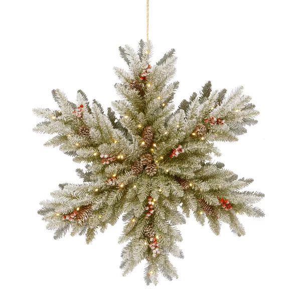 27.5" Lighted PVC & PE Blend Wreath