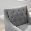 27.6'' Wide Tufted Linen Armchair