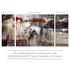 'Abstract' - 3 Piece Wrapped Canvas Print Set  Dr116
