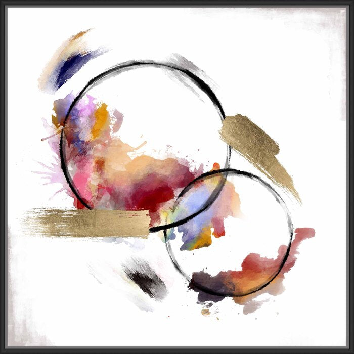 'Abstract Circles III' Framed Print on Canvas LX4962