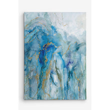 Load image into Gallery viewer, &#39;Abstract Lapis&#39; Print on Wrapped Canvas (#22A)
